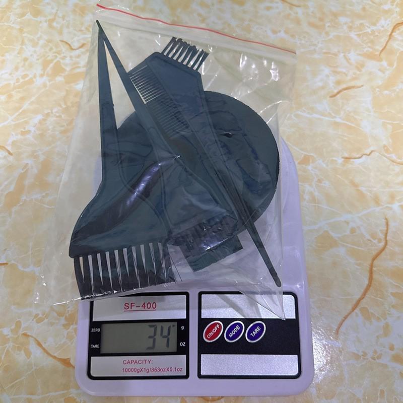 4-Piece Hairdressing Tool Set: Dyeing Bowl & Comb Kit for Home Use