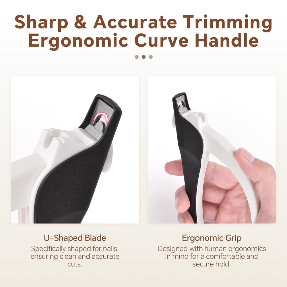 False Nail Tip Clipper Blade Anti-splash U-Shaped False Nail Scissors Cutter False Tips Edge Cutter Manicure Tools for Hand Care