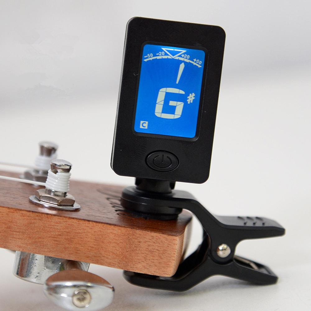Digital Chromatic LCD Clip-On Electric Tuner Fit For Bass Guitar Ukulele Violin