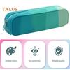 Silicone Pencil Case Gradient Color Pencil Bag Zipper Closure Lightweight Pencil Pouch Stationery Organizer