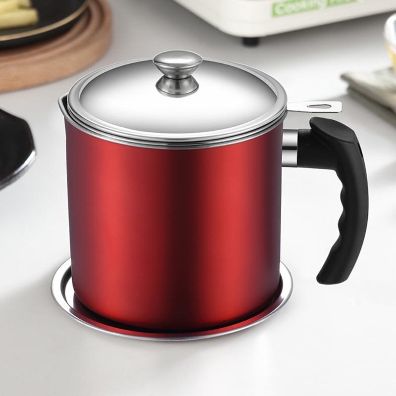 Practical Oversized Oil Storage Canister With Detachable Fine Filter Food Grade Materials and Visible Liquid Levels