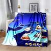2026 New S-Sonic H-Hedgehog Flannel Blanket for Winter Warmth, Soft Sofa Cover, Bedding, Draped Blanket, Boys and Girls Gifts