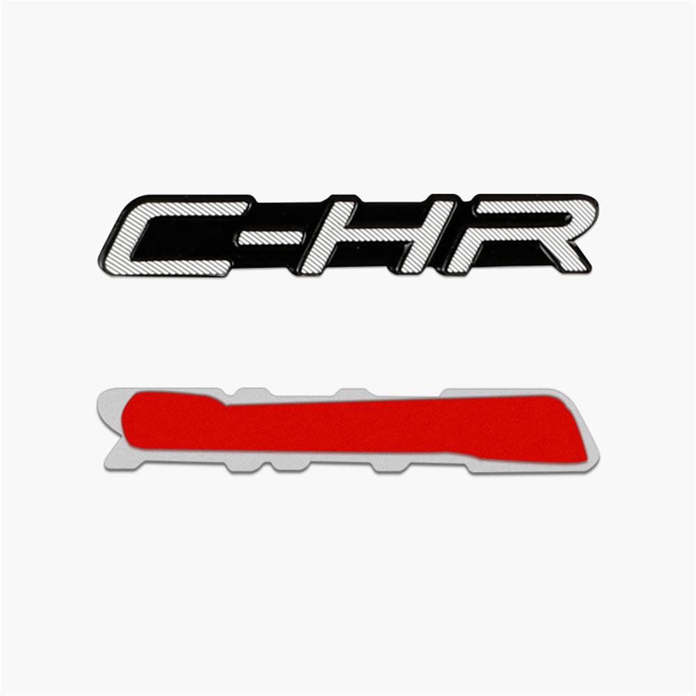4/10pcs car audio decorate 3D Aluminum Badge Emblem Sticker Car Styling For Toyota CHR C-HR 2017 2018 Accessories