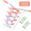 No Tie Shoelaces Flat Metal Press Lock Elastic Shoe Laces For Sneaker 1 Second Quick On/off Lazy Shoes Lace Accessories Unisex