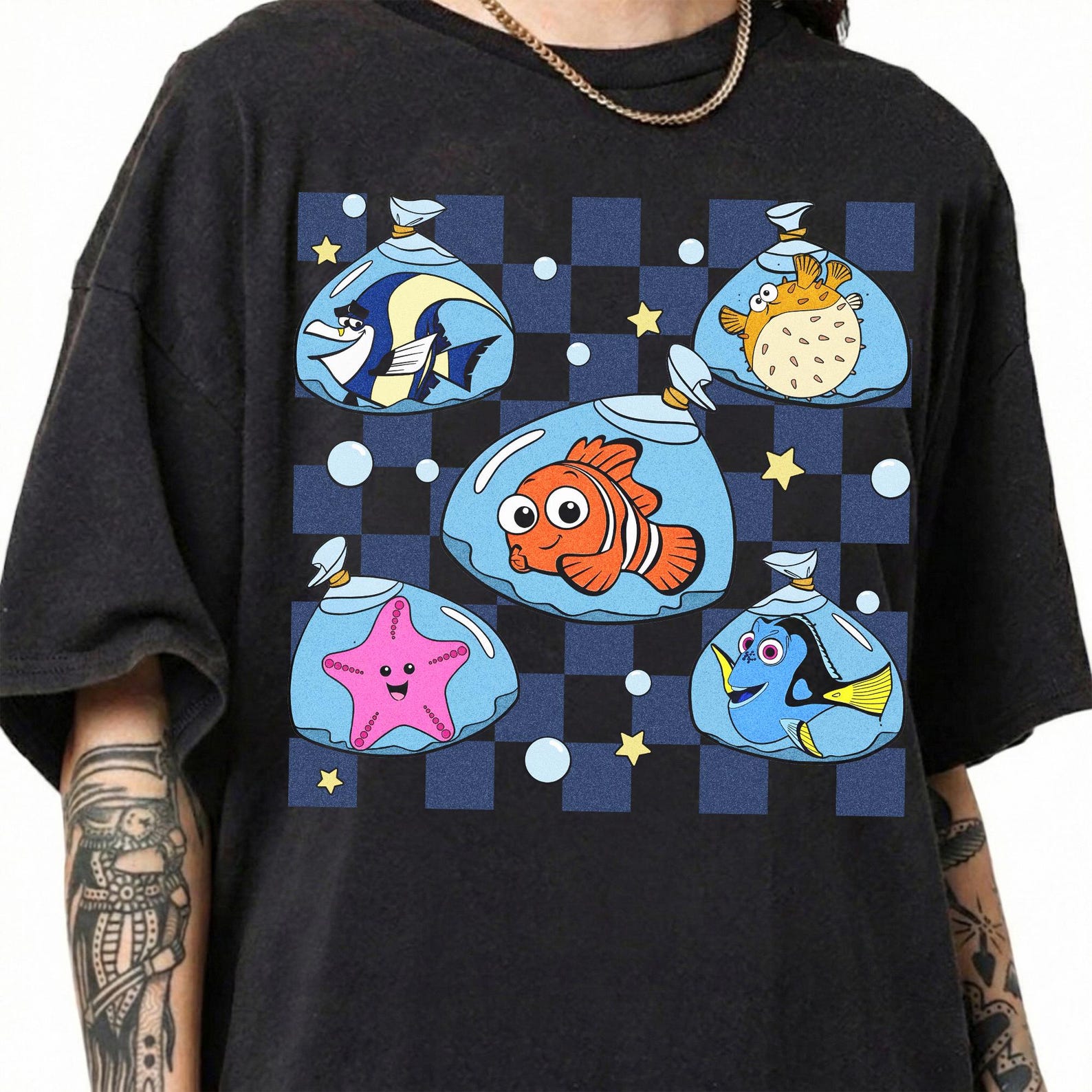 Disney Pixar Finding Nemo Friends Shirt, Nemo Dory Character Tee, Family Vacation Comfort Colors Top XL