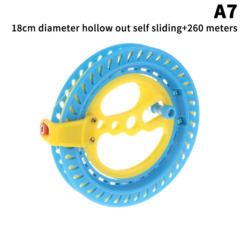 1 Piece Winder Fire Wheel String Flying Handle Tool Kite Reel Twisted String Line Outdoor Round Blue Grip For Flying Kites