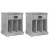 Maison Exclusive - Tables de chevet 2 pcs gris béton 43x36x50 cm
