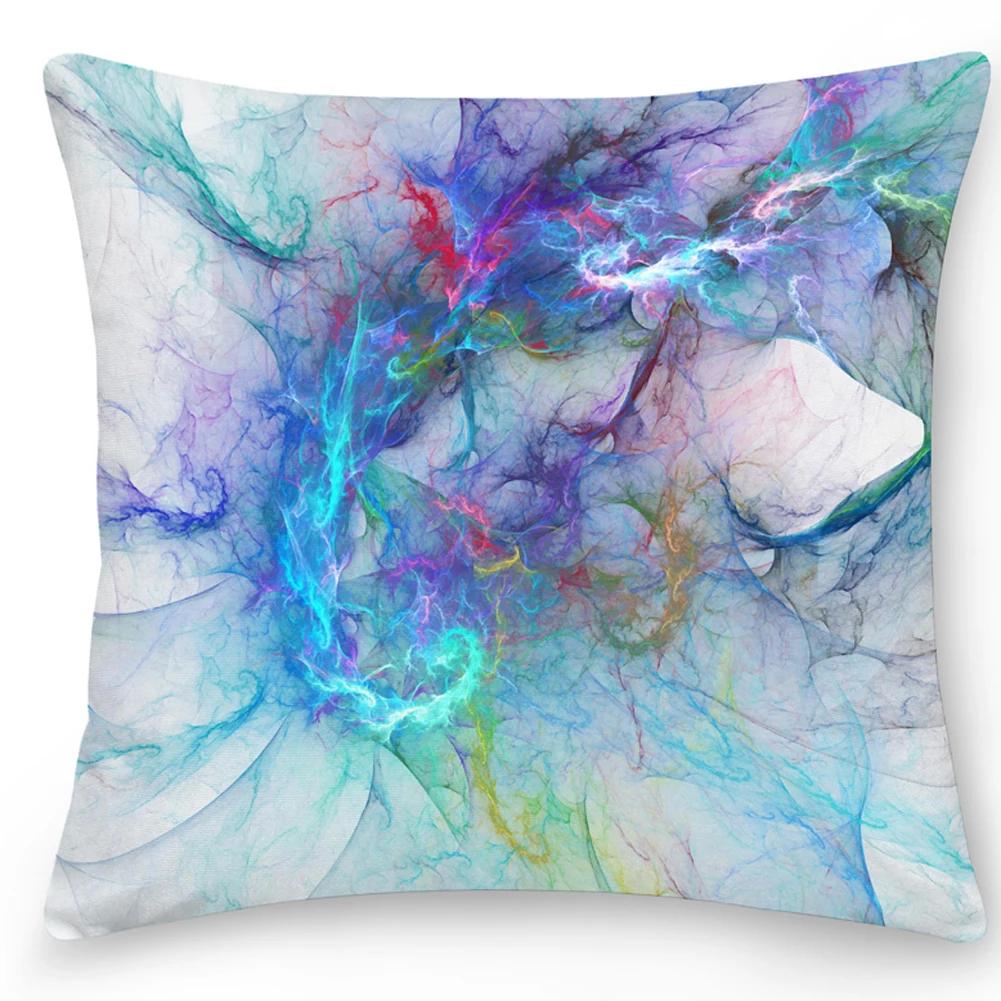 

Домашний декор Наволочка для подушки для дивана в машину Чехол для подушки Акварельный мрамор 40x40cm