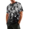 Men's Halloween Printed Round Neck Raglan Short Sleeve Top T-Shirt
