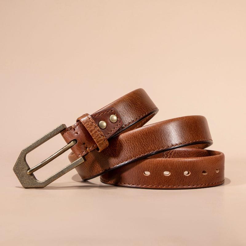 Thickened Leather Belt Fashion Casual Versatile Tough Guy Men's Belt