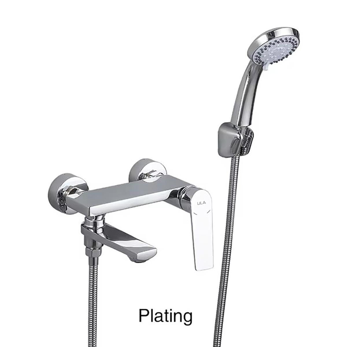 

ULA Ванная комната Смеситель для душа Кран для ванны Смесители для душа с горячей и холодной водой Смеситель для ванны Излив Душевая система Тропический душ серебряный