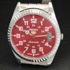 SEIKO 5 AUTOMATIC 6309A VINTAGE REFURBISHED JAPAN MENS RED DIAL WATCH a443986-1