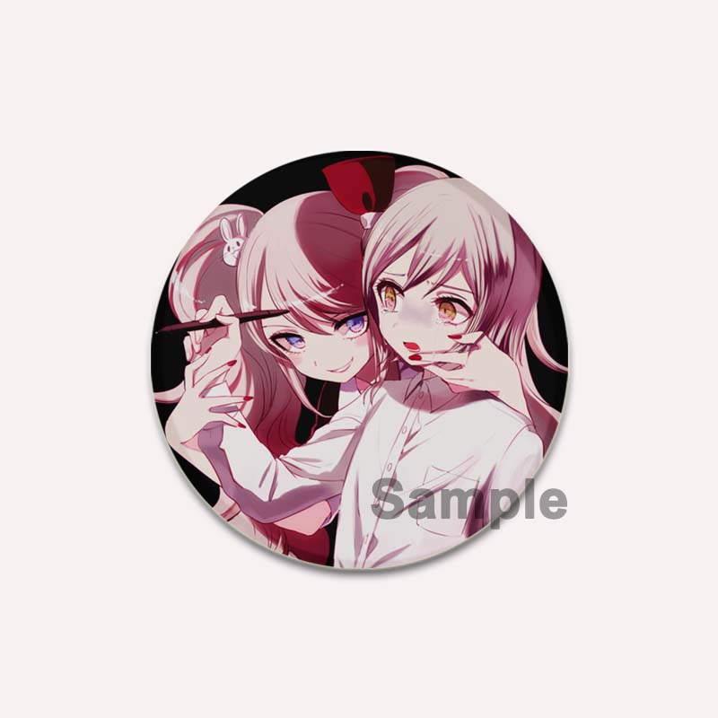 32/44/58MM Inferenz Abenteuer Spiel Anime Broschen Danganronpa HD Print Abzeichen Rucksack Kragen Cartoon Revers Pins Schmuck Geschenke Zubehör