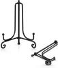 Artliving Plate Stands for Display, 4 Inch Black Iron Easel Plate Display Photo Holder Stand, Displays Picture Frames, Decorative Plates