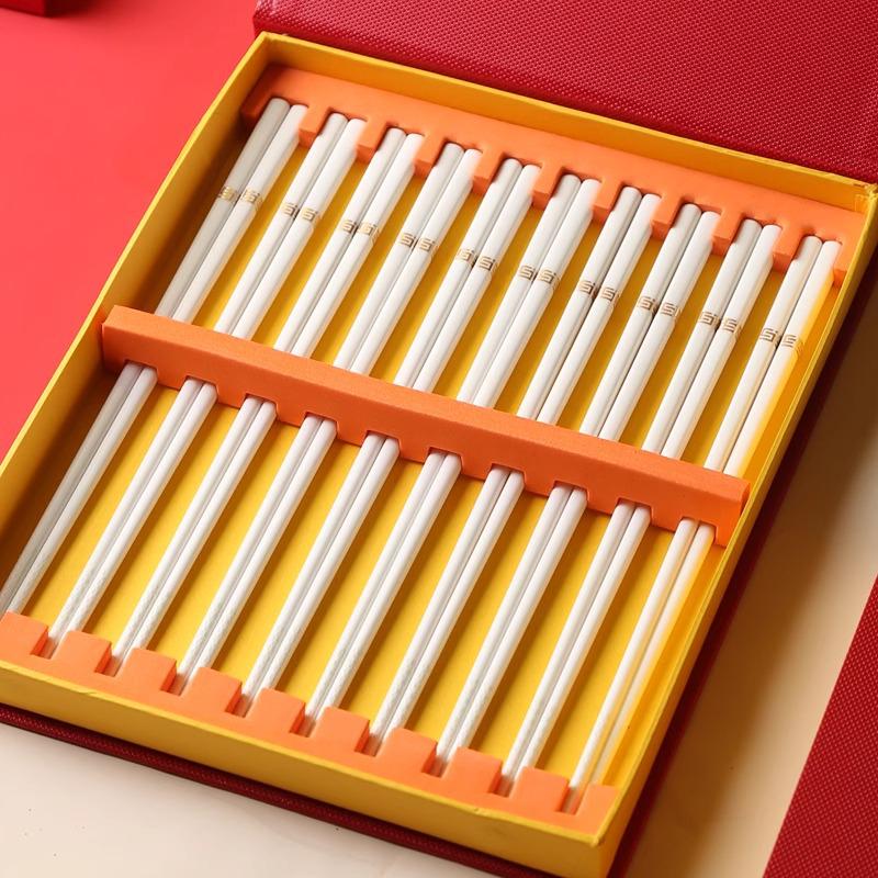 Pure White Bone China Chopsticks: Mold & Bacteria Resistant, Microwave Safe, High-Temperature Ceramic Chopsticks.