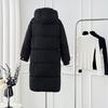 Cotton Clothes Women's 2025 Winter New Korean Edition Hooded Thickened Long Down Cotton Jacket Women's Casual Warm Jacket
