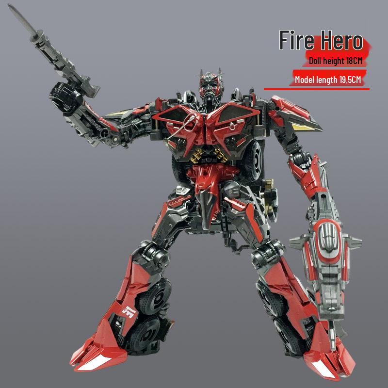 Baiwei Deformation Toy Yu Tian Di Fiery Hero Fire Truck Robot Model