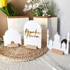 Ramadan Countdown Calendar Wooden Base Tabletop Ornaments For Home Islamic Decoration Muslim Pa P1H6