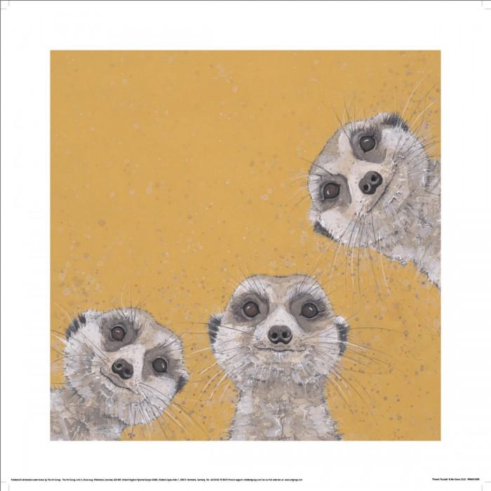 Bev Davies ThreeÂ´s Trouble Printed Print