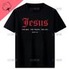 Jesus The Way Truth Life John Christian Bible Verse Printed Tshirt Summer Religion Classic Man Tshirt Woman Breathable Tops Tee