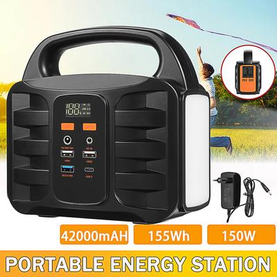 42000 mAh 150 W tragbare Energiestation USV reiner Sinuswellen-Solargenerator Batterieladegerät Außenenergie-Stromversorgung
