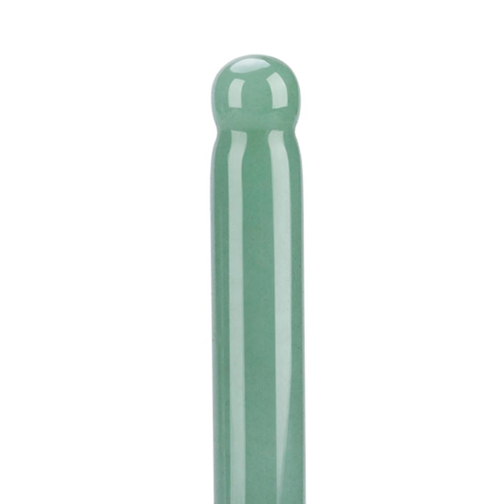 1PC Natural Stone Carving Polished Massage Health Relaxation   Stick(Pink Quartz)