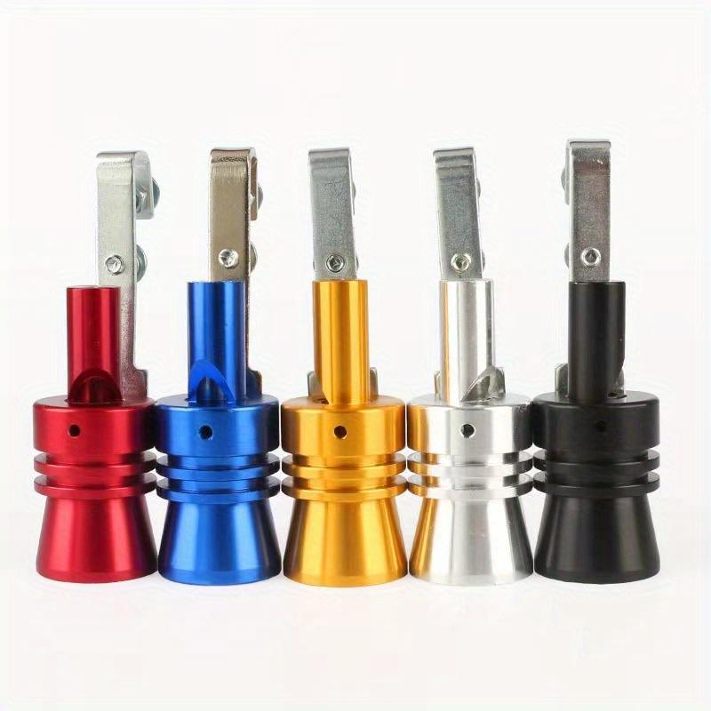 Modified Exhaust Non Sound Wave Simulator 2Pcs Motorcycle Tail Throat Turbo Whistle Car Exhaust Pipe Sounder Easy Installation