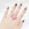 Purple Gold Luxury Court Rose Ruby Ring Rose Gold Plated Diamond Ring Women