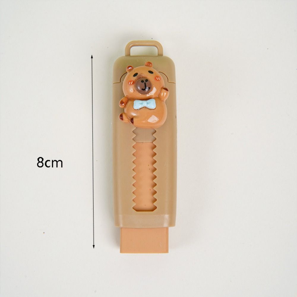 1ks guma na kapybaru, roztomilá měkká guma 4B, školní potřeby, čistý nepořádek, zdarma, kancelářské potřeby pro studenty