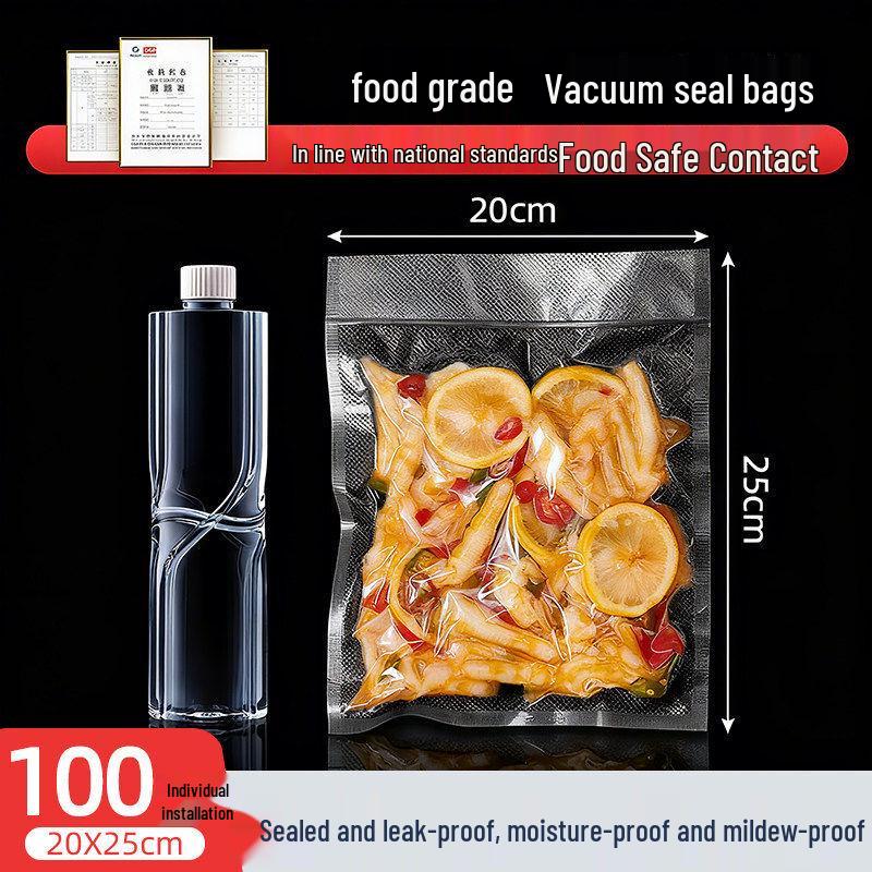 Qiwei Food-Grade Textured Vacuum Sealer Bags
