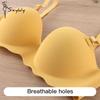 Sujetador Transpirable para Mujer Verano Sujetador Sin Costuras Lencería Femenina Sexy Color Sólido Push Up Ropa Interior Bralette