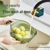 Durable Rice and Vegetable Washing Basket with Handle