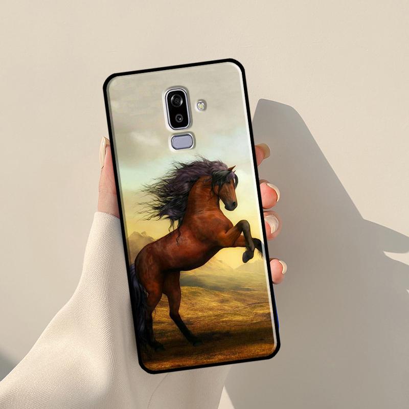 

Чехол с изображением лошади и животного для Samsung Galaxy J7 2016 A3 A5 J1 J3 J5 2017 A6 A7 A8 A9 J8 2018 J4 J6 Plus J6 2018 - J600