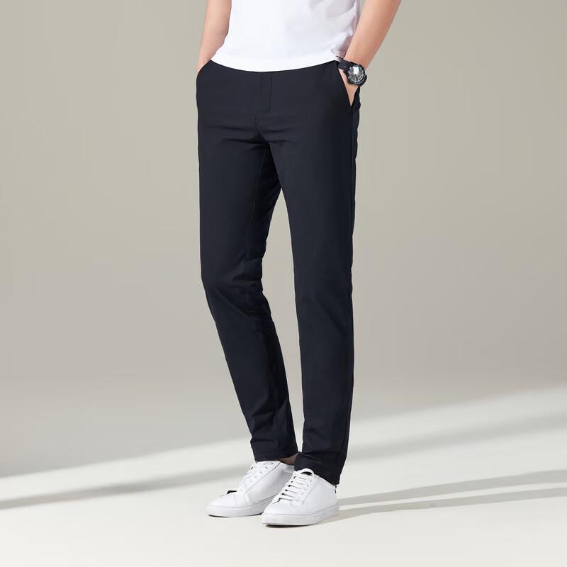 Yiliteng Men's Straight-Leg Moisture-Wicking Business Casual Pants YTMMC7011