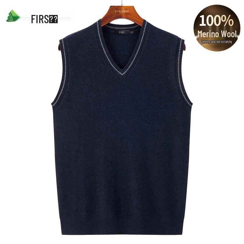 

Shanshan Men s Premium Merino Wool V-Neck Sleeveless Vest 170/88A