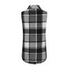 Women's Fashion Plus Size Brushed Plaid Collar Mid-Length Sleeveless Vest Jacket
