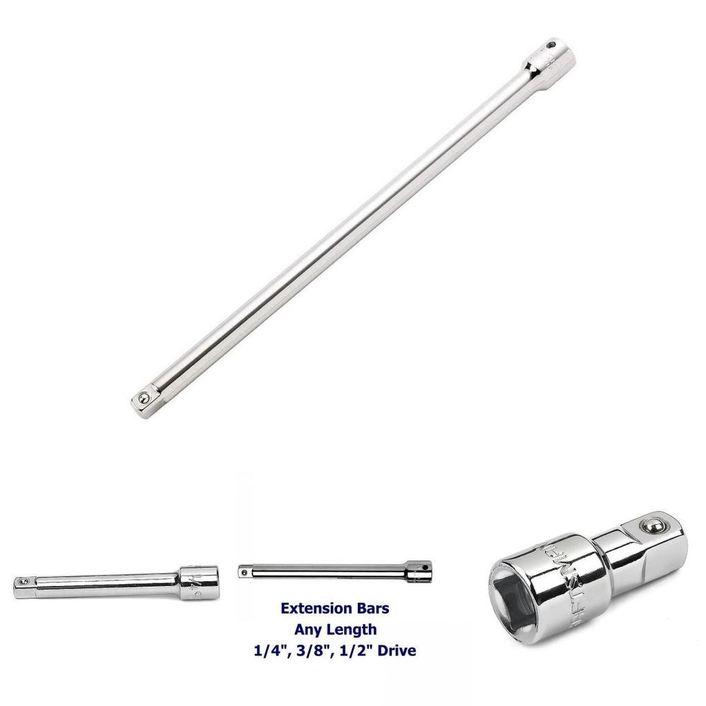 Chrome Vanadium Steel Extension Bar For Socket Wrench Variety Of Sizes Available