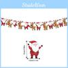 Letter Theme Christmas Snowman Sock Pattern Paper Banner Props Decoration