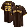 Mens San Diego Padres 23 Fernando Tatis Jr. Embroidered Baseball Jersey Hoodie - Bamboo Fiber 2025