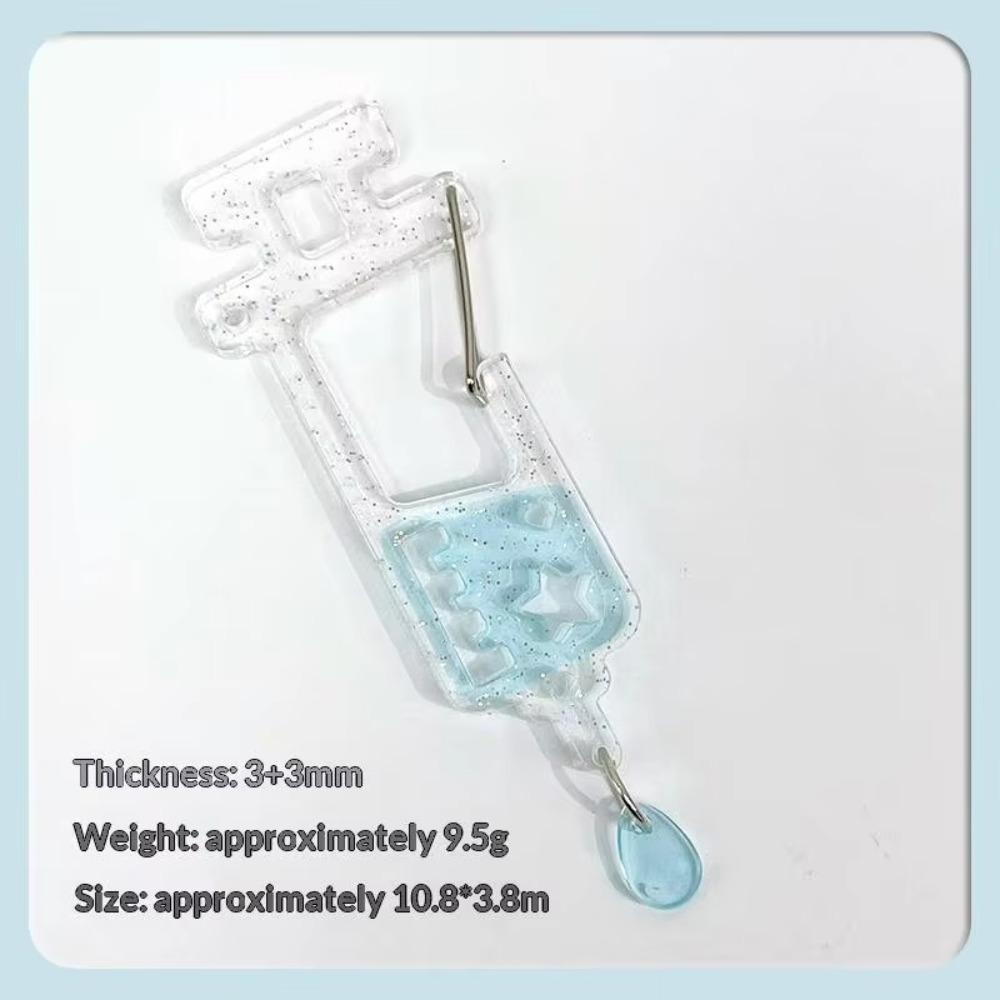 

Acrylic Backpack Keychain Candy Color Aesthetic Climbing Hook Backpack Charm Backpack Decoration синий