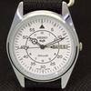 RELÓGIO SEIKO 5 AUTO 6309A VINTAGE REFORMADO JAPÃO MASCULINO D/D BRANCO 556a-a277001-9