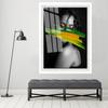 Modern Fashion Girl Graffiti Wall Art Poster Black White Watercolor Canvas Painting Nordic Wall Pictures Living Room Home Decor No Frame