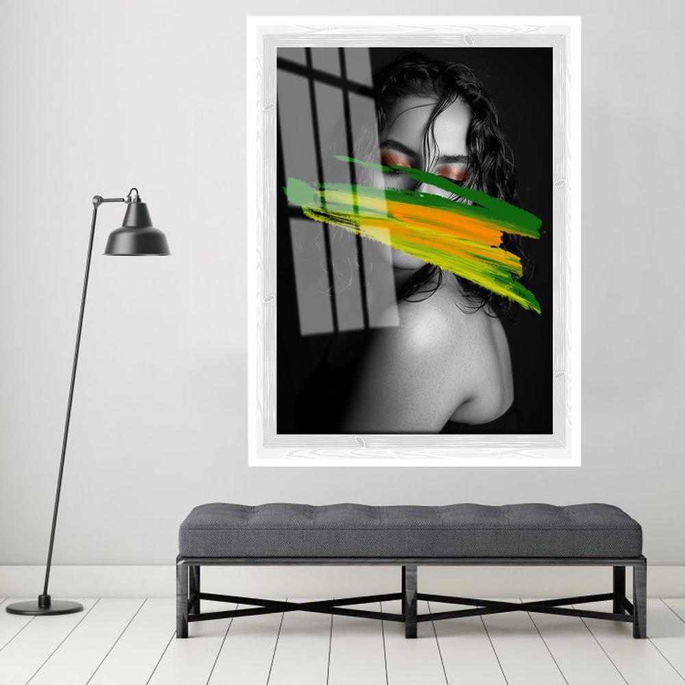 Modern Fashion Girl Graffiti Wall Art Poster Black White Watercolor Canvas Painting Nordic Wall Pictures Living Room Home Decor No Frame