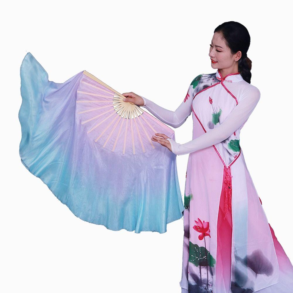 

Gradient Color Belly Dance Fan Half Circle Performance Fans Performance Accessory