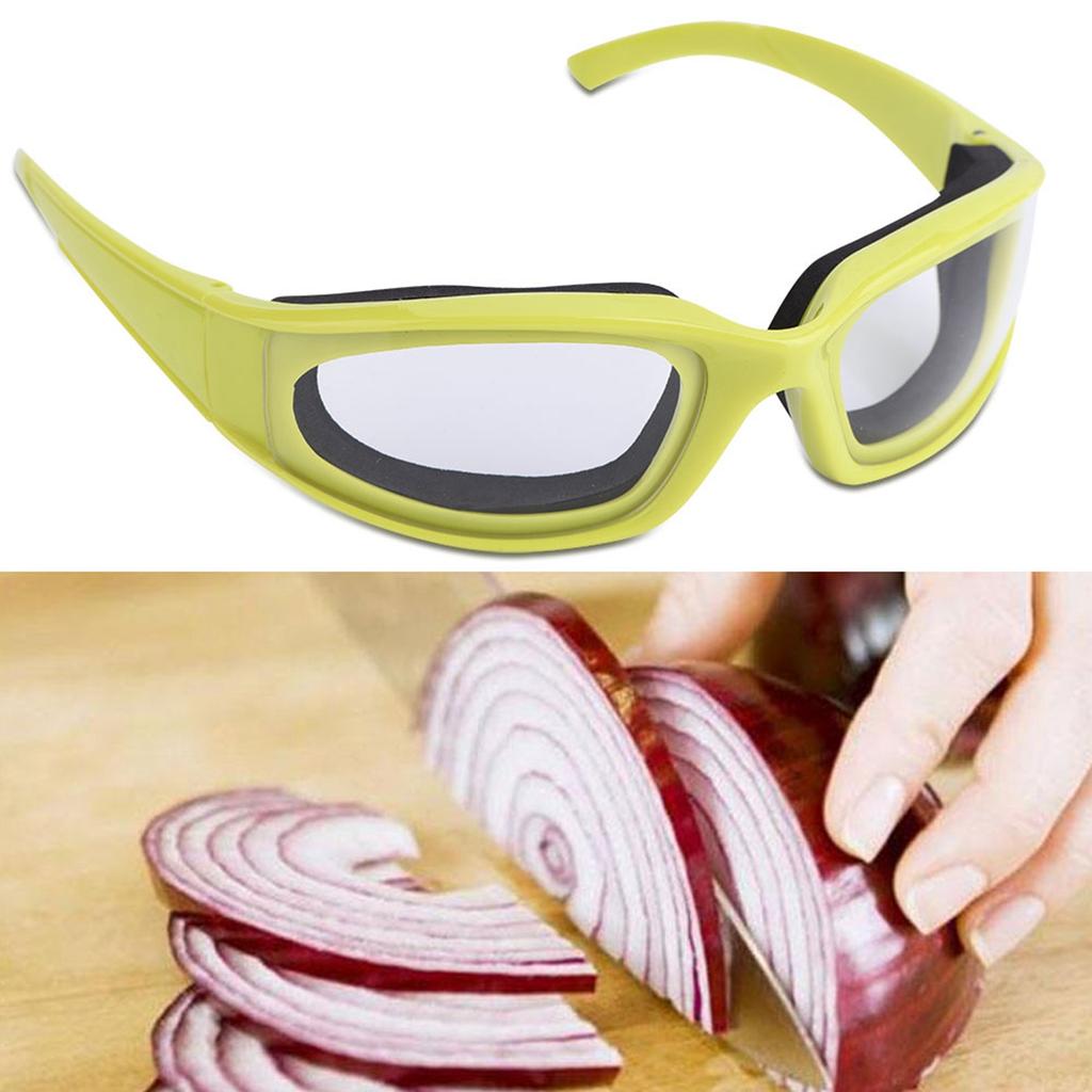 Onion Cutting Goggles Protective Glasses Eye Protector Kitchen Gadget Green Sponge Design Compact Size
