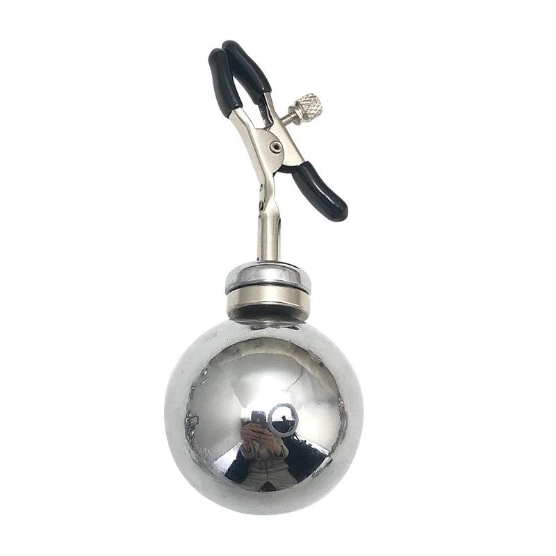 Huge Weight Metal Nipple Clamps Clips Magnet Ball Slave BDSM Breast Bondage Restraint Sex Toy For Women Couple Play Game