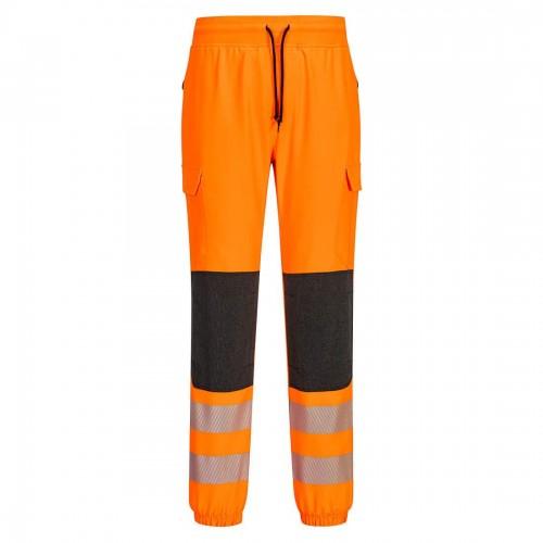 

Portwest Mens KX3 Hi-Vis Flexible Safety Jogging Bottoms XL помаранчевий/чорний