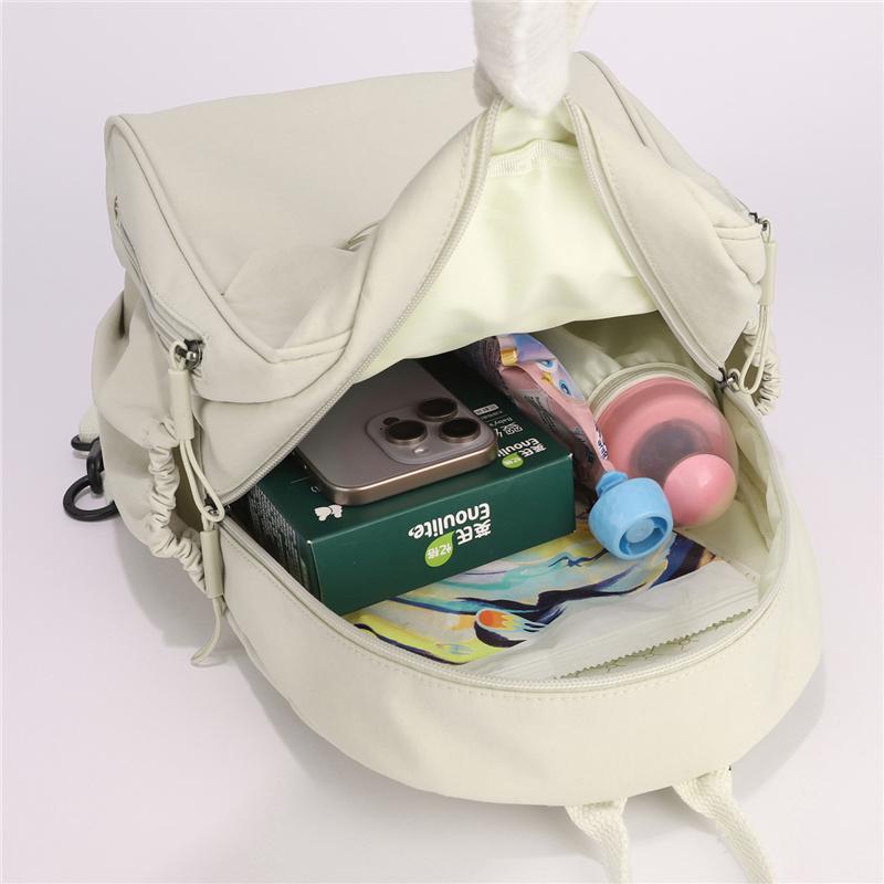 Large Capacity Outdoor Backpack Lightweight Solid Color Backpack