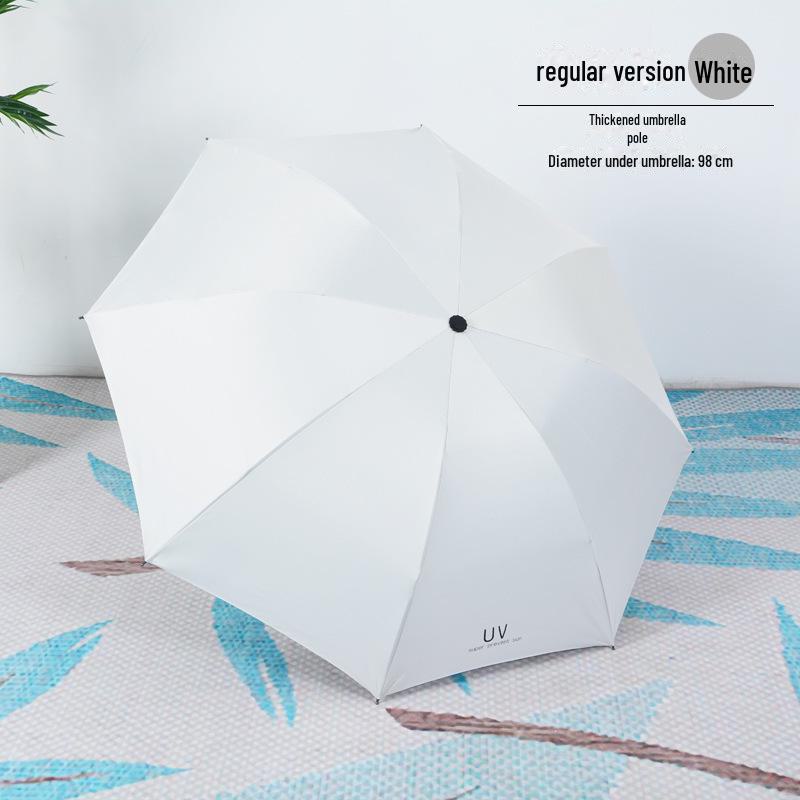 Pánský retro černý skládací slunečník – Unisex, vzor novin.