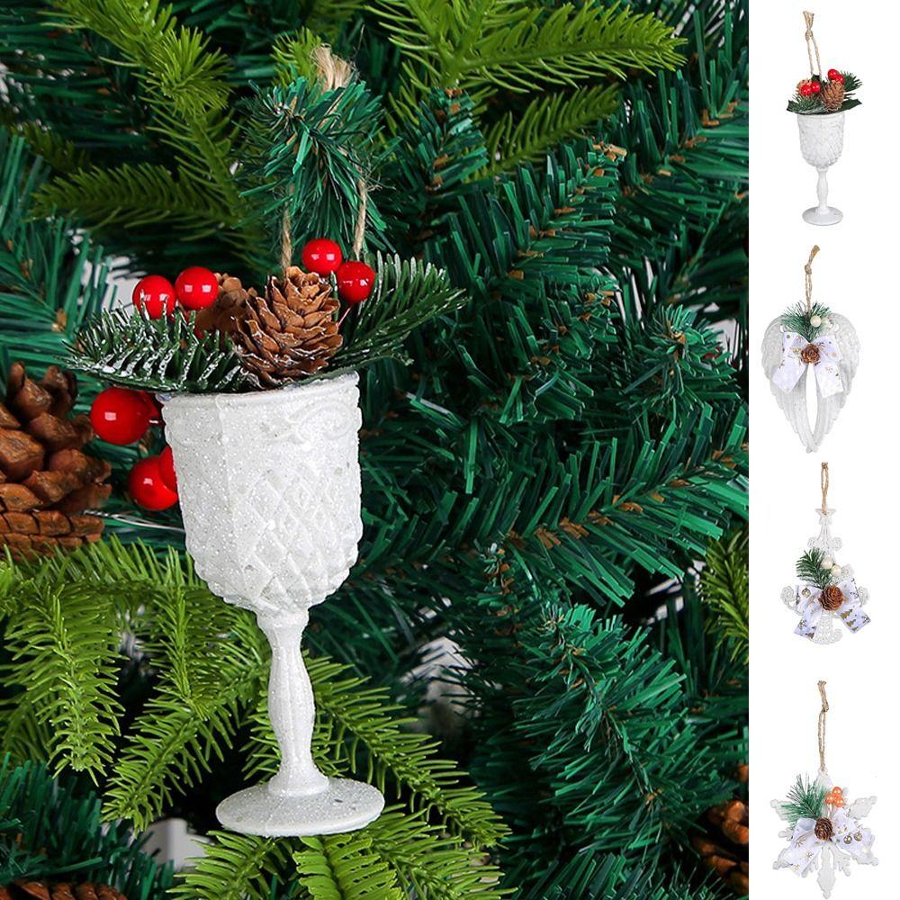 

Крылья елочное украшение снежинки рождественские украшения забавный рождественский подвесной кулон новый год A